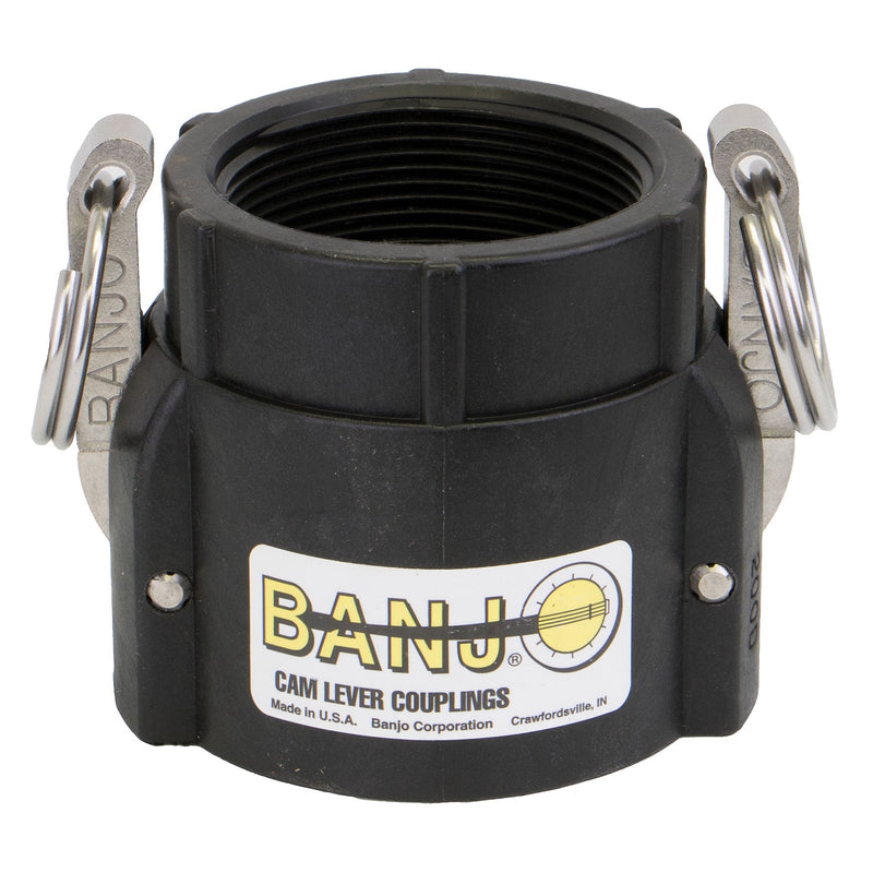 Banjo 200D Polypropylene Type D Female Coupler x FPT 1/2 in. to 4 in. Sizes