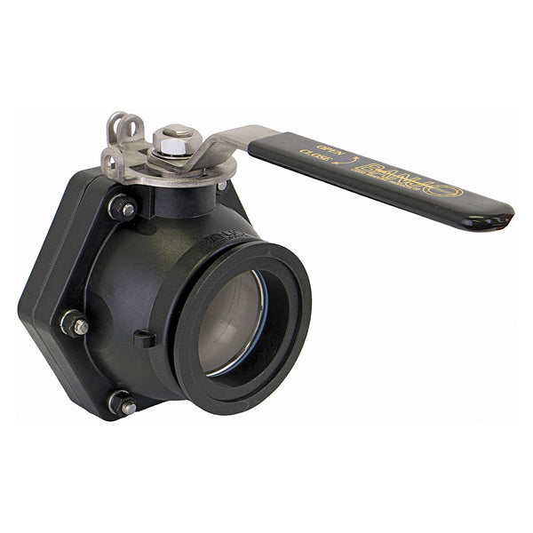 Banjo 3 in. FP Flange X 3 in. FP Flange with SS Ball, Stem & Handle Stubby Valve