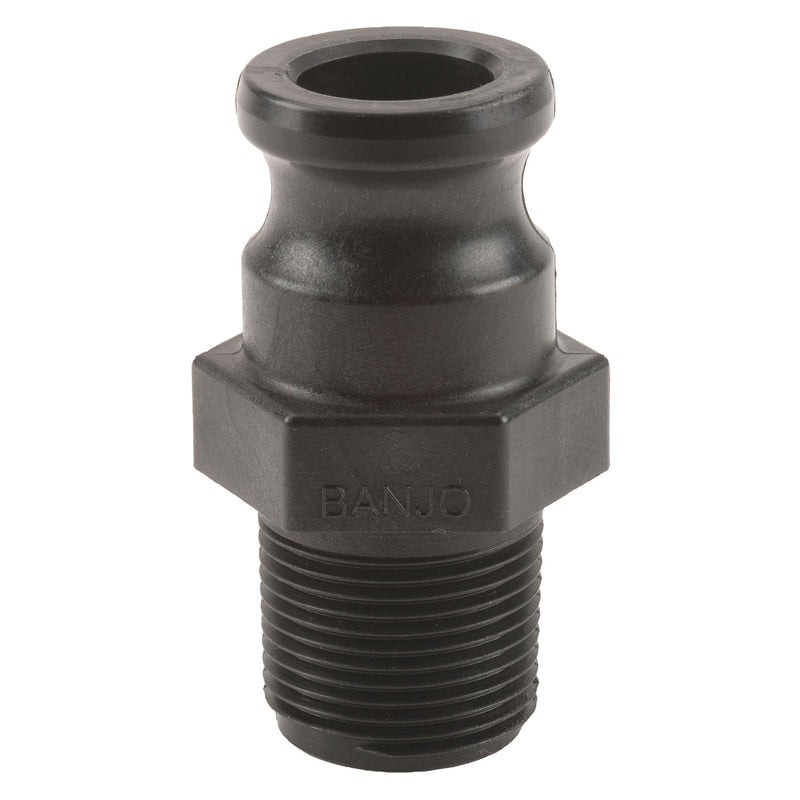 Banjo 100F Polypropylene Type F Male Adapter x MPT 1/2 in. to 4 in. Sizes