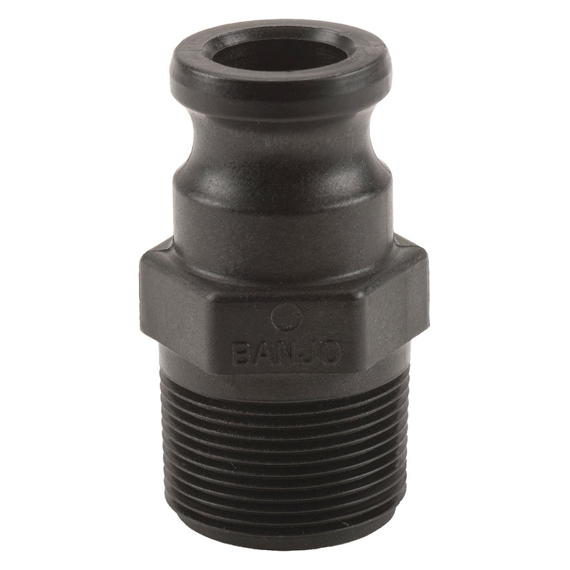 Banjo 125F Polypropylene Type F Male Adapter x MPT 1/2 in. to 4 in. Sizes