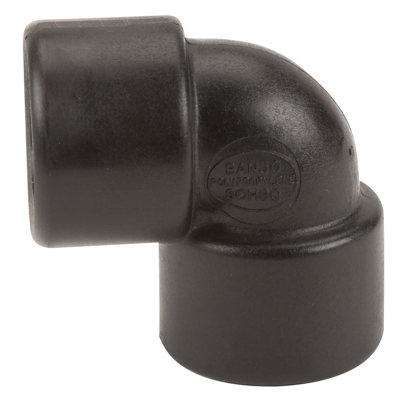 Banjo EL075-90 Polypropylene 90 Degree Elbow FPT 1/4 in. to 3 in. Sizes