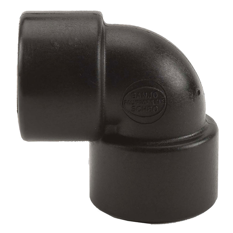 Banjo EL100-90 Polypropylene 90 Degree Elbow FPT 1/4 in. to 3 in. Sizes