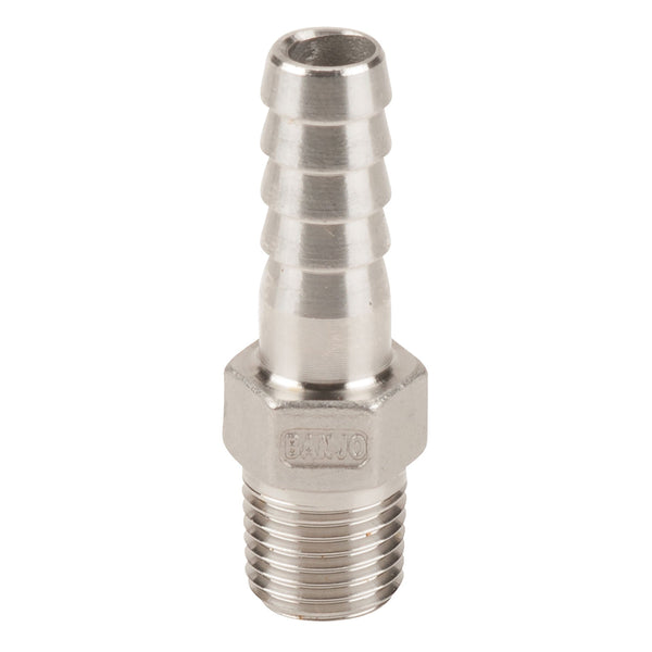 Banjo HB025SS 316 Stainless Steel Hose Barb Fitting 1/4 in. to 3 in. Sizes