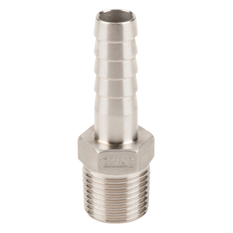 Banjo HB050SS 316 Stainless Steel Hose Barb Fitting 1/4 in. to 3 in. Sizes