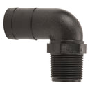 Banjo HB125-90 90 Degree Polypropylene Hose Barb Fitting 1/4 in. to 3 in. Sizes