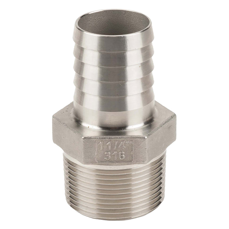 Banjo HB125SS 316 Stainless Steel Hose Barb Fitting 1/4 in. to 3 in. Sizes