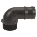 Banjo HB075/050-90 90 Degree Polypropylene Hose Barb Fitting 1/4 in. to 3 in. Sizes