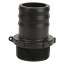 Banjo HB200 Polypropylene Straight Hose Barb MPT X HB 1/4 in. to 4 in. Sizes