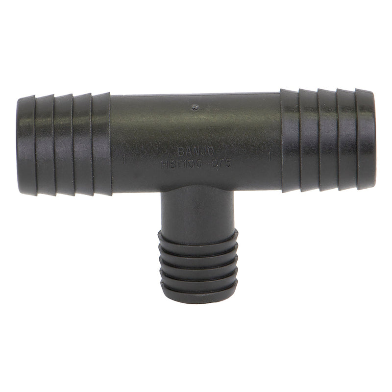 Banjo HBT100-075 Polypropylene Hose Barb Tee HB 3/8 in. to 3 in. Sizes