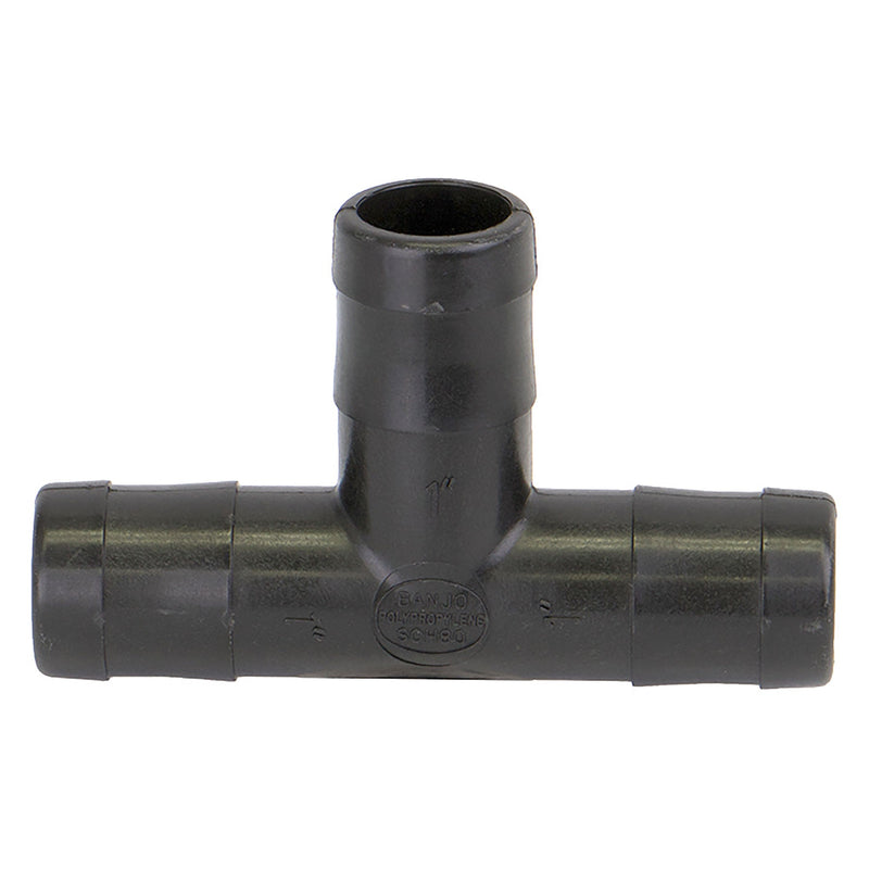 Banjo HBT100 Polypropylene Hose Barb Tee HB 3/8 in. to 3 in. Sizes