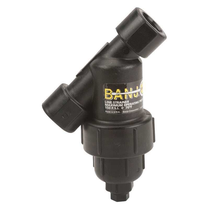 Banjo LS050-80 1/2 in. Polypropylene Y Strainer 20 to 80 Mesh