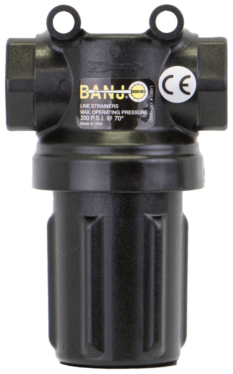 Banjo LSTM050-80 Mini T Strainer Black Bowl 1/2 in. to 3/4 in. Size 30 to 80 Mesh