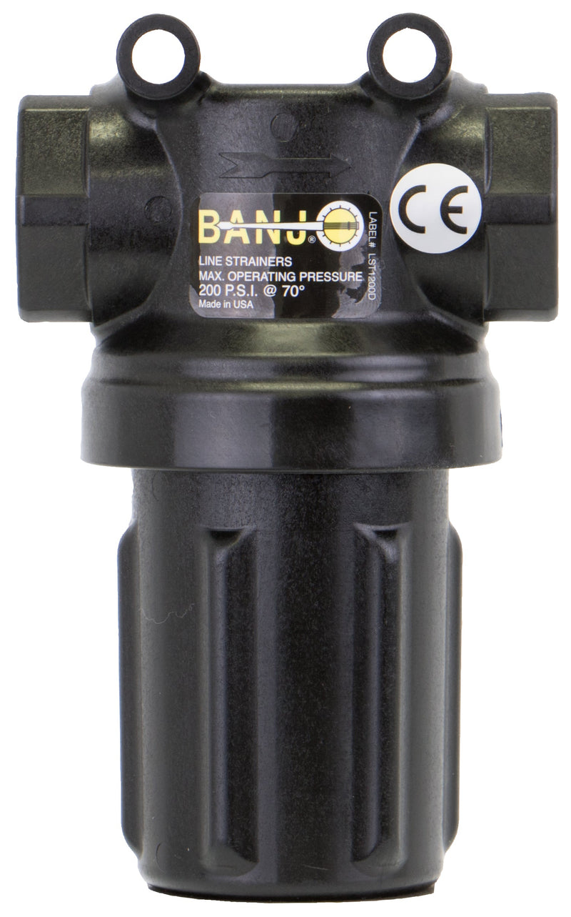 Banjo LSTM075-30 Mini T Strainer Black Bowl 1/2 in. to 3/4 in. Size 30 to 80 Mesh