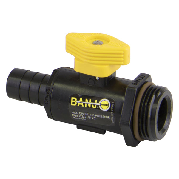 Banjo LVHB075100MTLV 3/4 in. Hose Barb X 1 in. Male NPT Locking Micro Valve