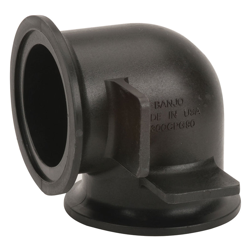 Banjo M300CPG90 Polypropylene Manifold 90 Degree Coupling 1 in. to 3 in. Sizes