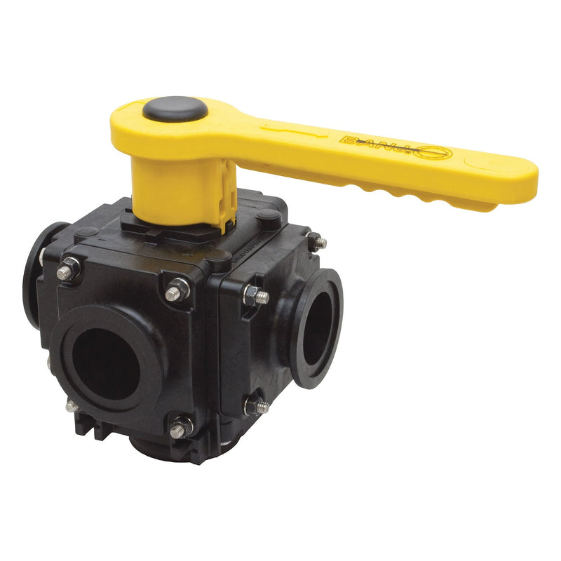 Banjo MV225CF 2 in. X 2 in. Manifold FP 5-Way Bolted Ball Valve