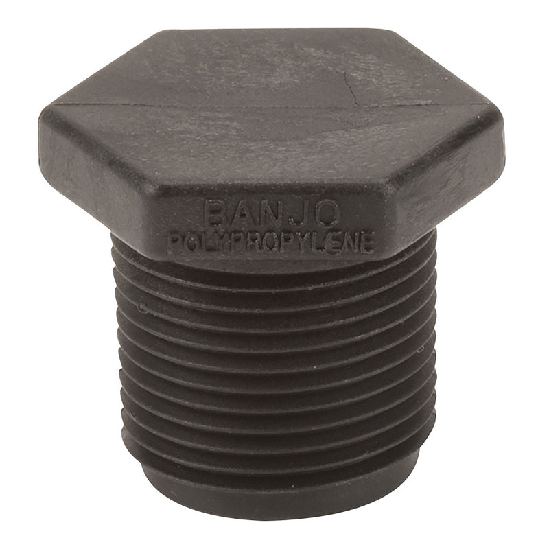 Banjo PLUG075 Polypropylene Plug MPT 1/4 in. to 3 in. Sizes