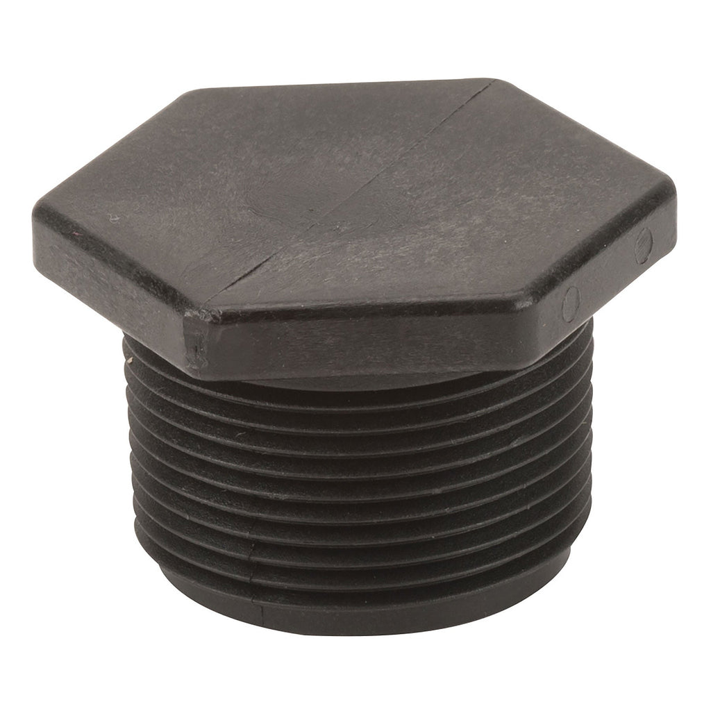 Polypropylene, Plug, MPT, 1/4 in. to 3 in. Sizes
