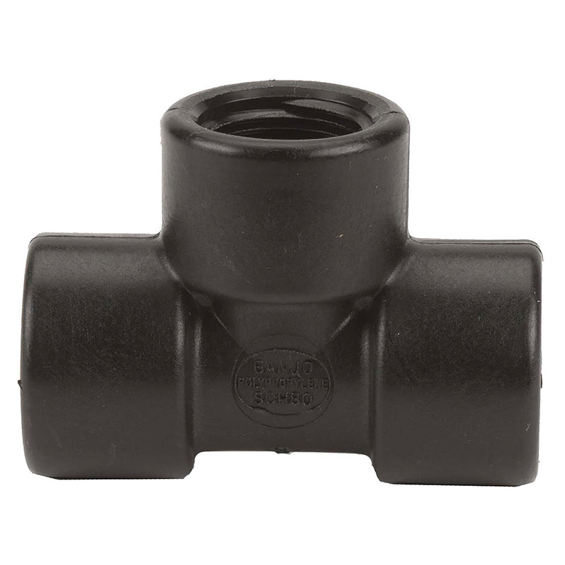 Banjo TEE075 Polypropylene Tee FPT 1/4 in. to 3 in. Sizes