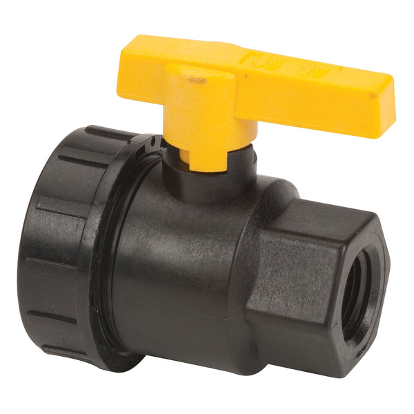 Banjo UV050FP 1/2 in. PP Single Union Ball Valve