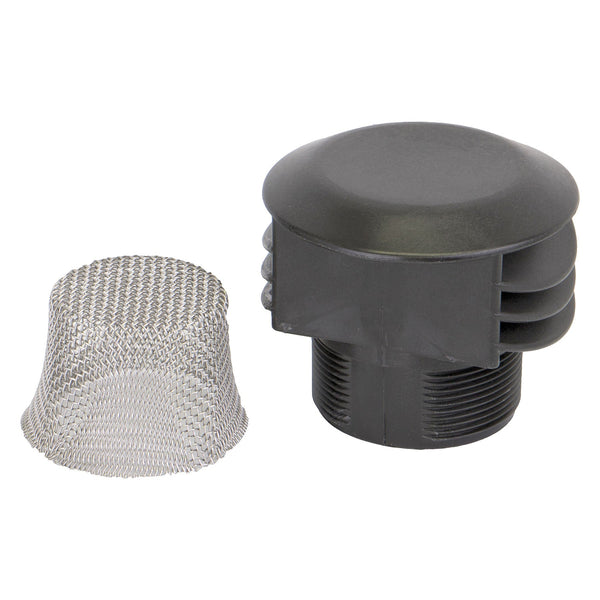 Banjo VC230 2 in. PP Anti Vortex Vent Cap with 12 Mesh 304SS Screen