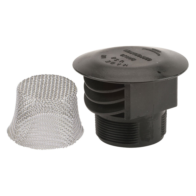 Banjo VC330 3 in. PP Anti Vortex Vent Cap with 10 Mesh 304SS Screen